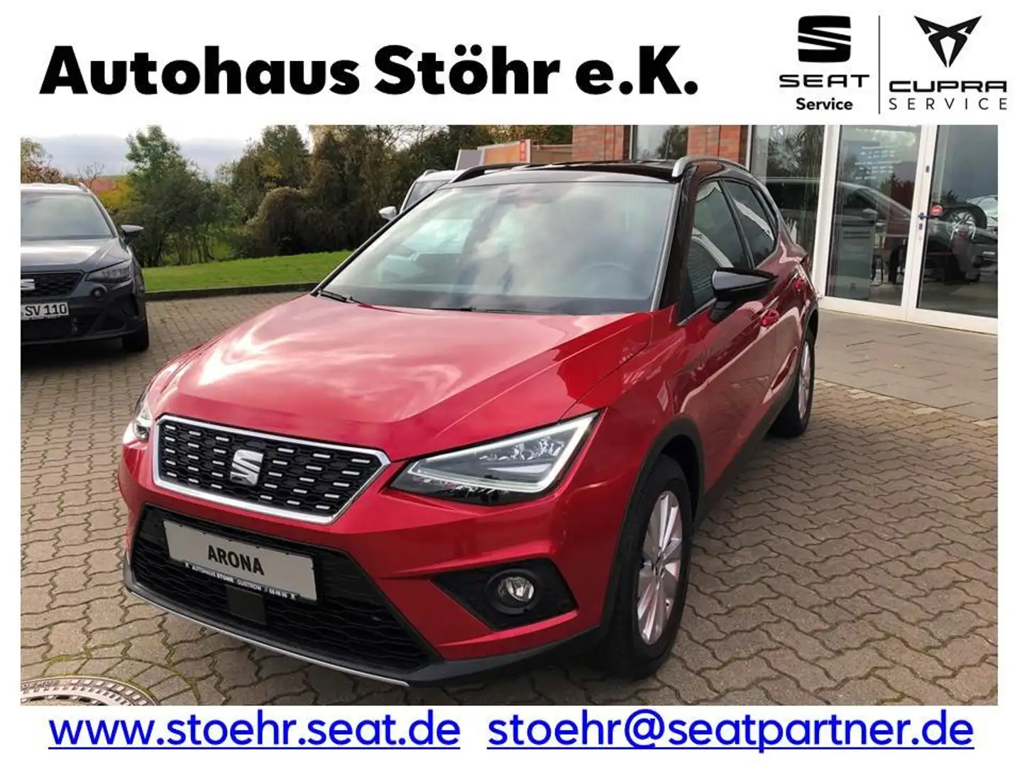 SEAT Arona Xcellence 1.0TGI Biomethan/CNG/Benzin Rouge - 1