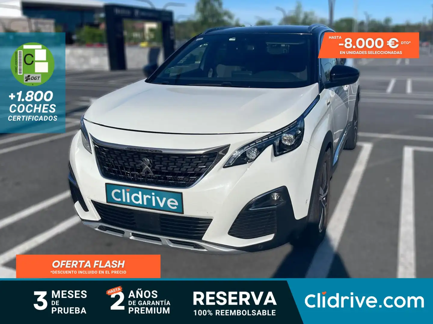Peugeot 3008 1.6BLUEHDI 88KW (120CV) GT LINE AUTO S&S Blanco - 1