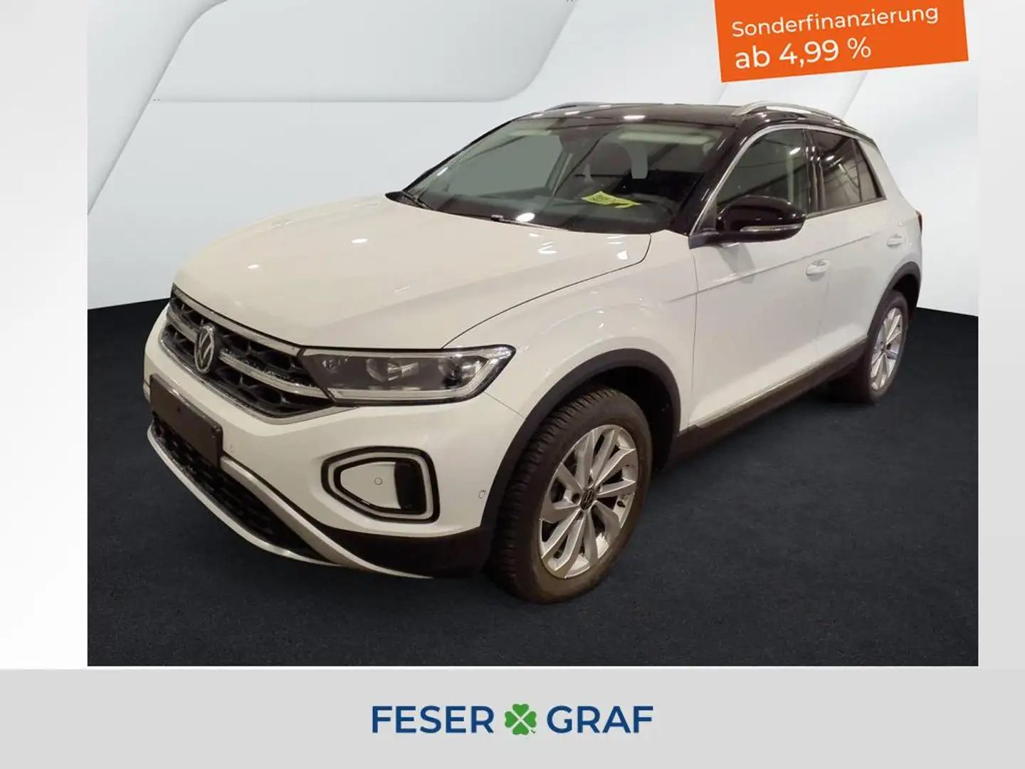 Volkswagen T-Roc 1.5 TSI Style DSG AHK/Navi Disco/Kamera/Sitzheiz. Weiß - 1