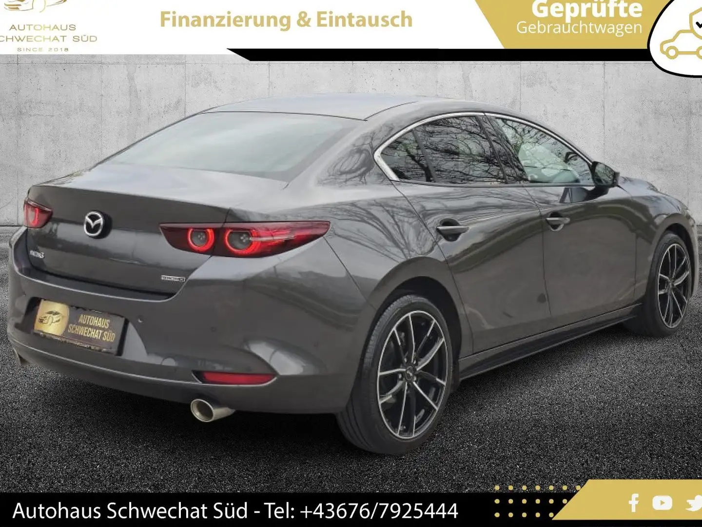 Mazda 3 Sedan Skyactiv-X GT+/SO/PR/TE Aut. // 1.BESITZ // Gris - 2