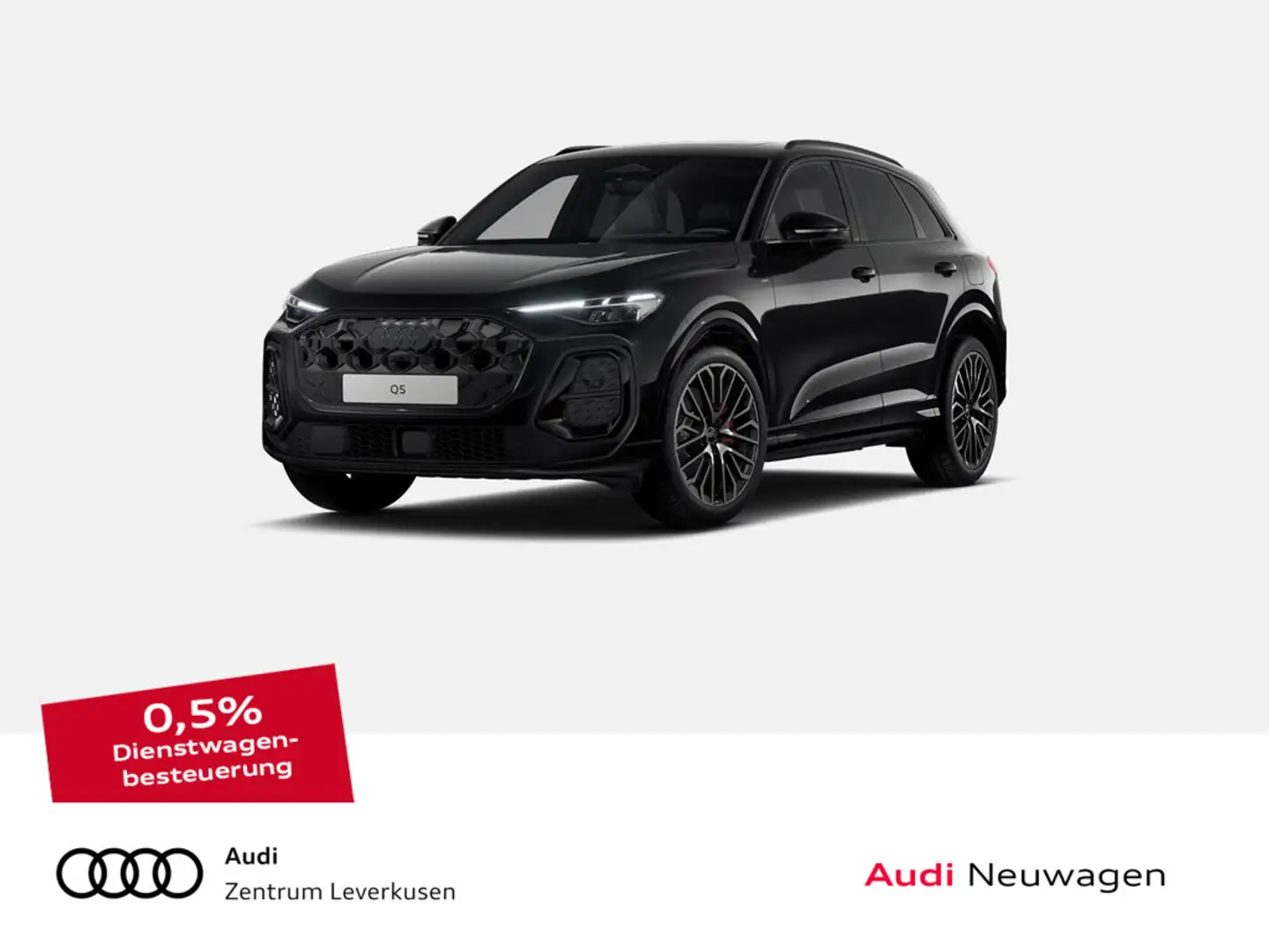 Audi Q5 e-hybrid S line AHK LEDER NAV B&O KAM360° Zwart - 1