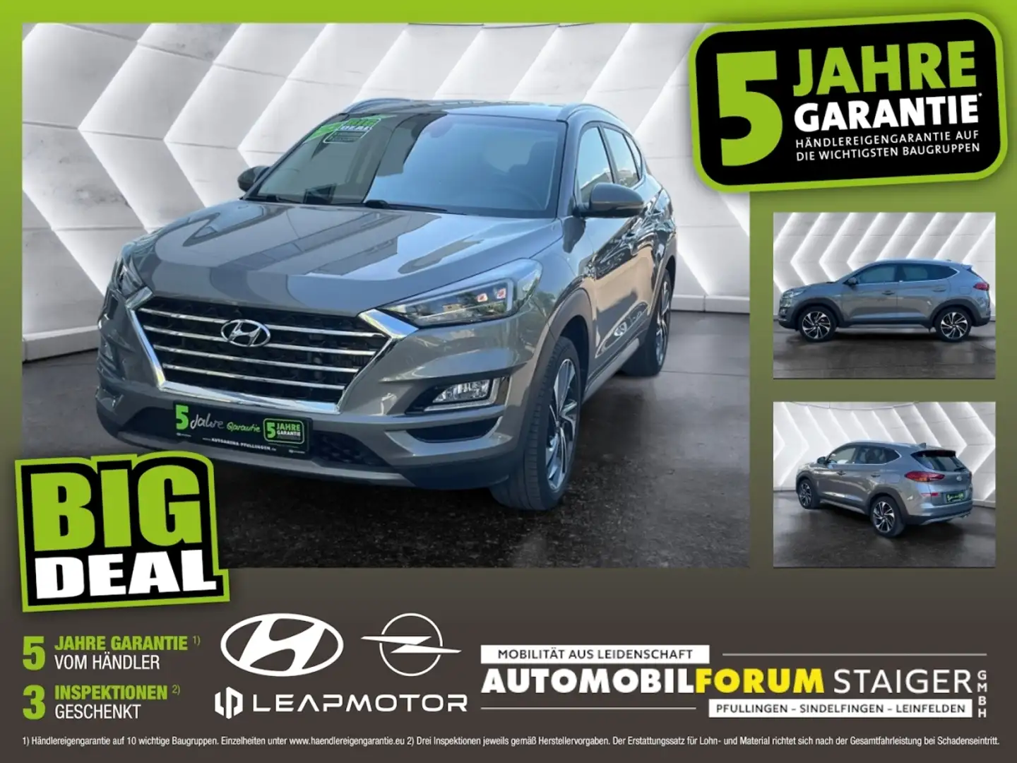 Hyundai TUCSON 1.6 CRDi Advantage + FLA SpurH SpurW LM Gris - 1