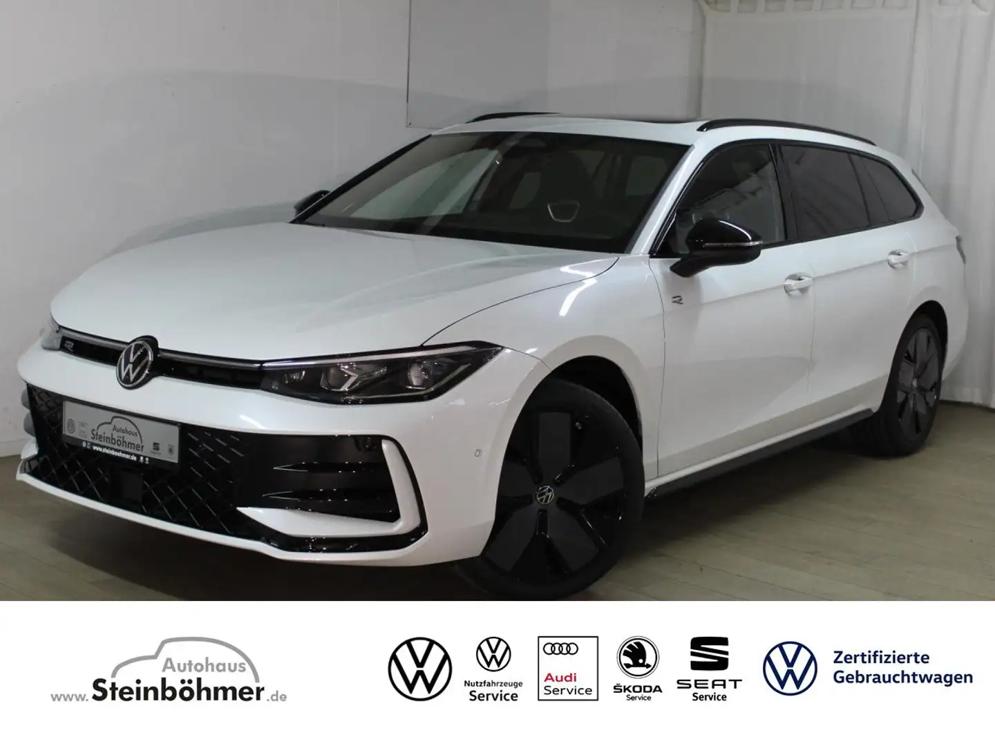 Volkswagen Passat Variant Passat R-Line 2.0 TDI DSG BlackStyle Panorama AHK Blanc - 1