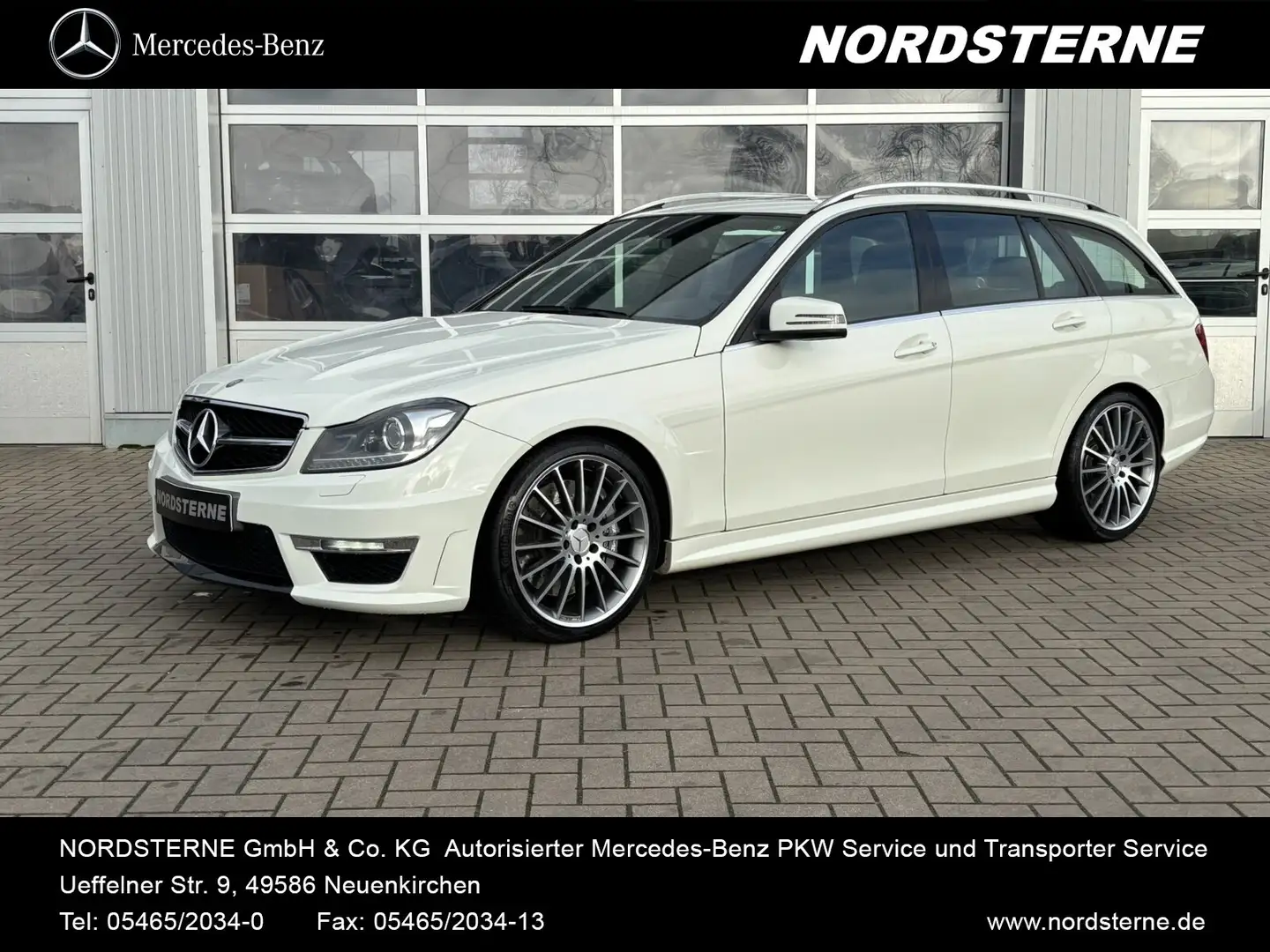 Mercedes-Benz C 63 AMG C 63 AMG T-Modell TRAUMZUSTAND+SCHECKHEFT+GERMAN White - 1