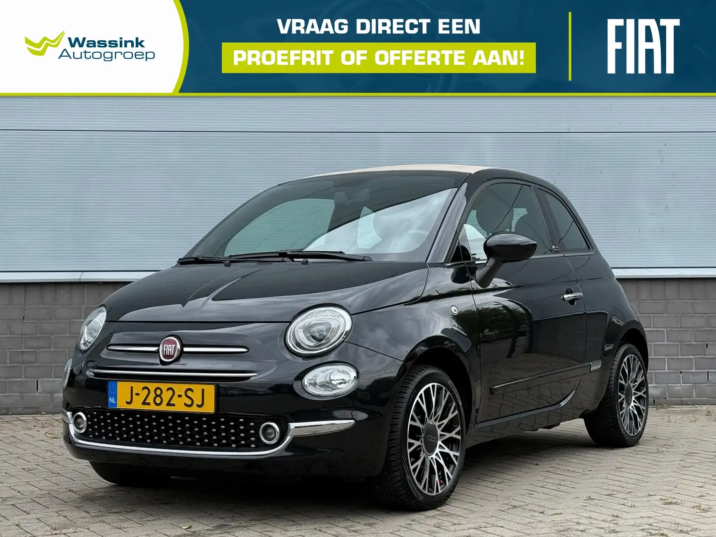 Fiat 500C 1.2 69pk Dualogic Star | Automaat | Cabriolet | Na Schwarz - 1
