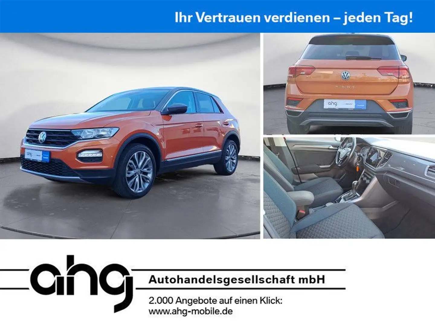 Volkswagen T-Roc 2.0 TDI Standheizung Rückfahrkamera Orange - 1