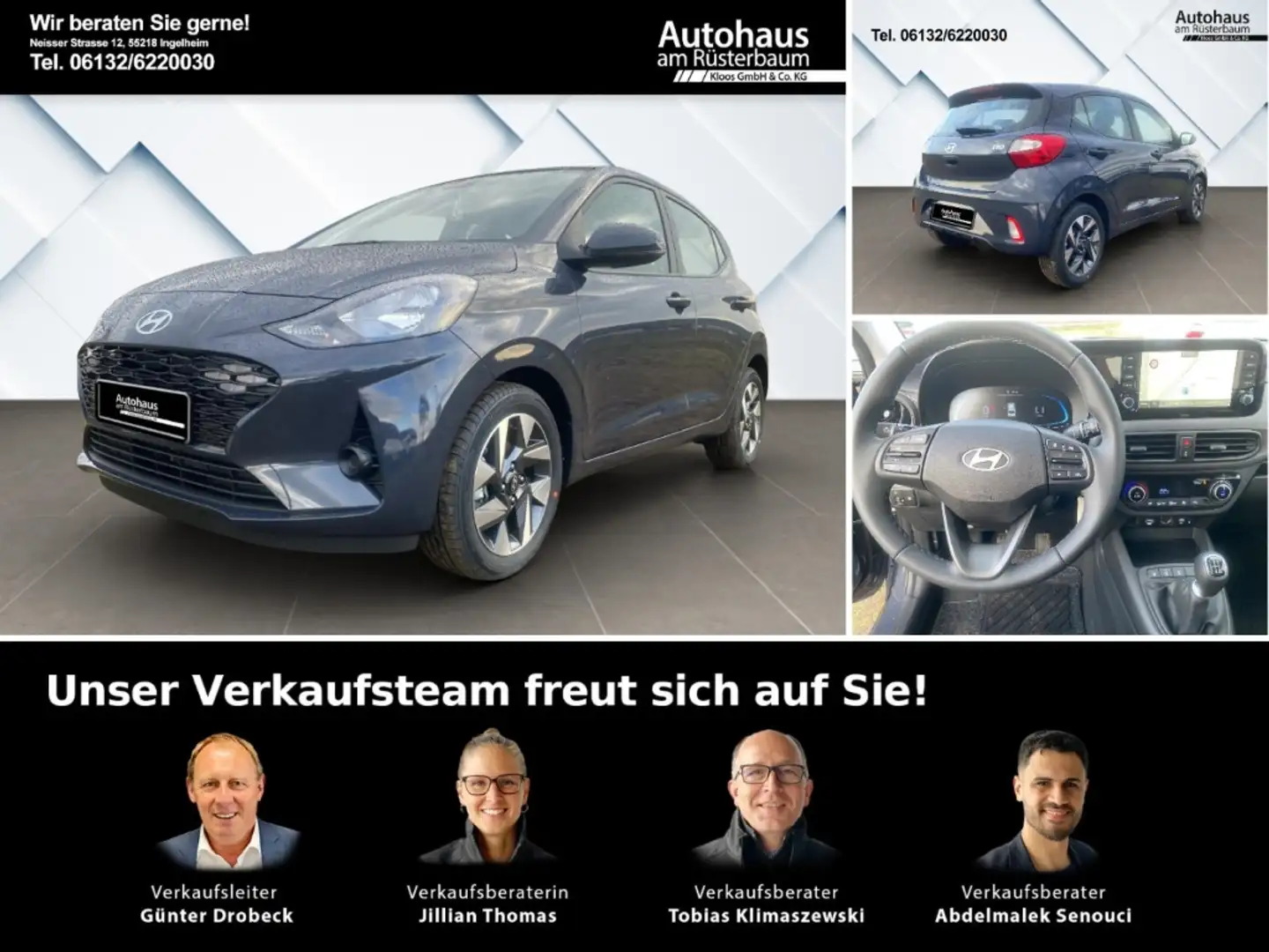 Hyundai i10 Trend (MY25) 1.0 Komfortpaket Navi Apple CarPlay A Grau - 1