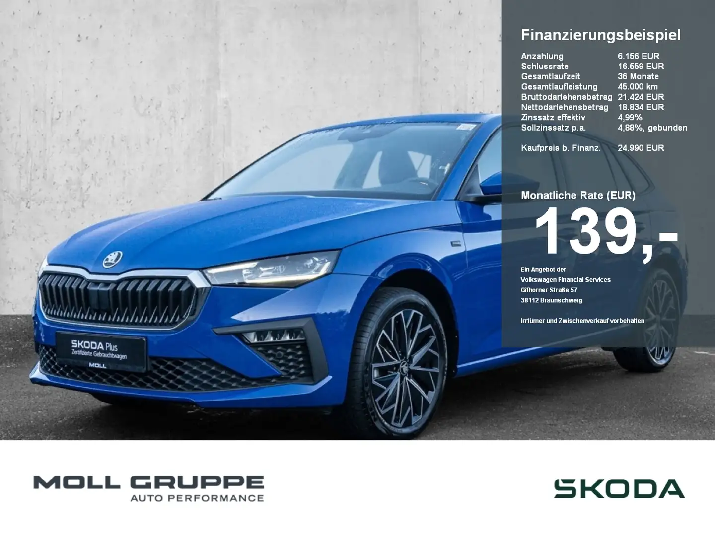 Skoda Scala 1.5 TSI DSG Selection Tour Blau - 1