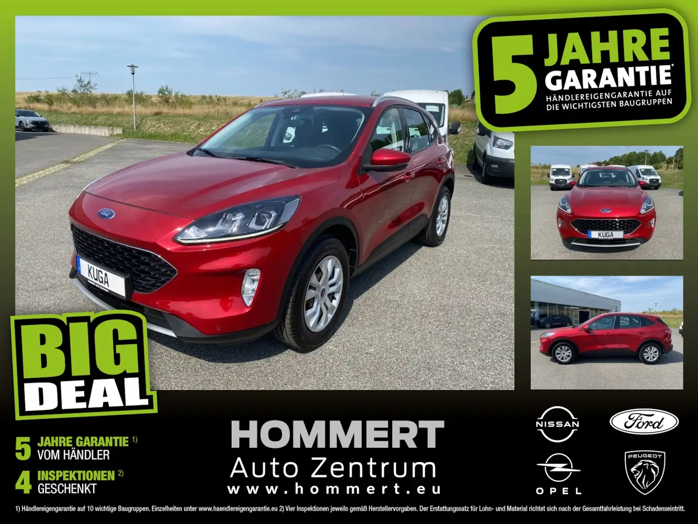 Ford Kuga 1.5 EcoBoost Cool & Connect AHK+Navi+SHZ Rosso - 1