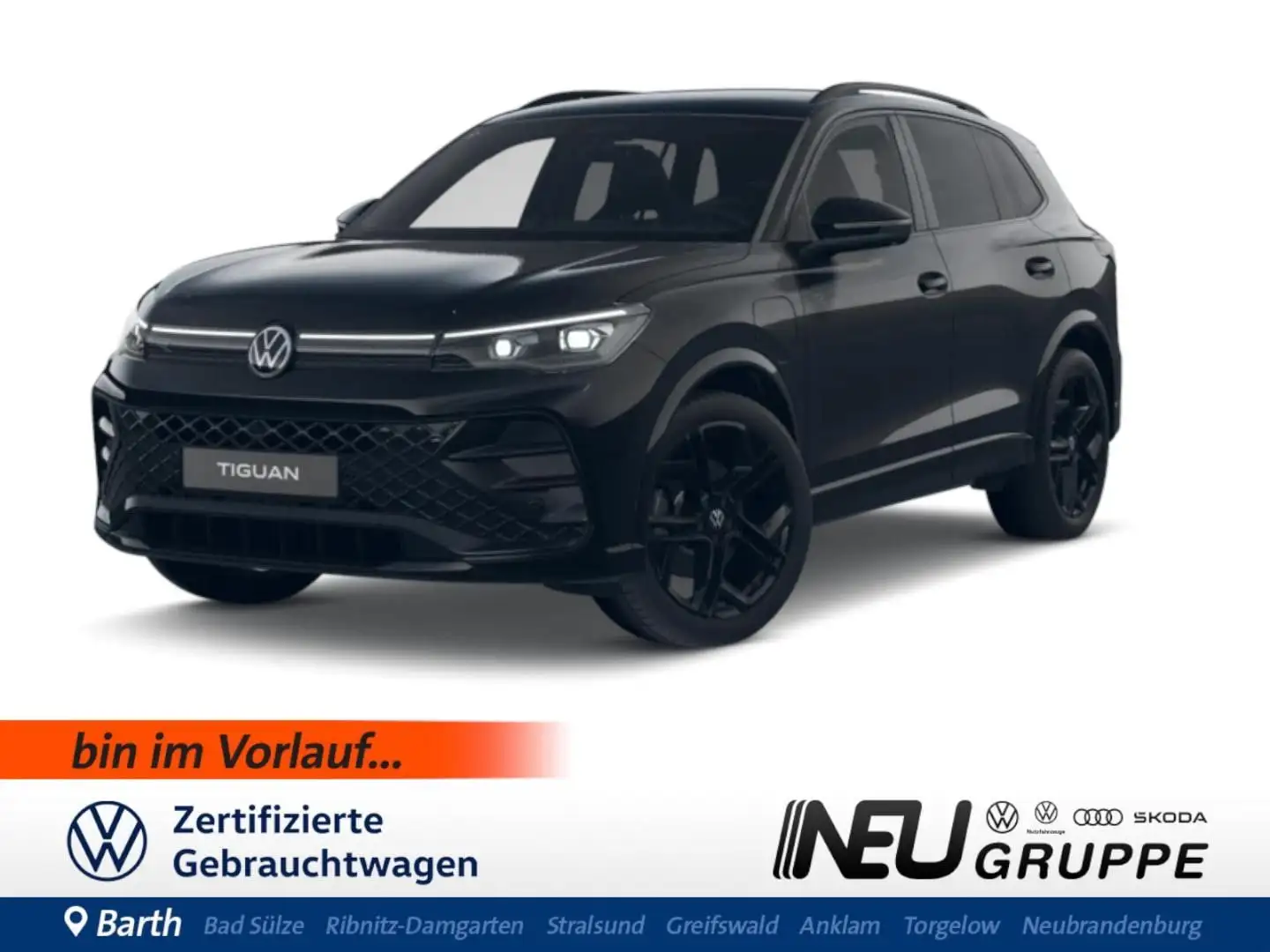 Volkswagen Tiguan R-Line 1.5 eHybrid DSG Matrix AHZ Keyless Schwarz - 1
