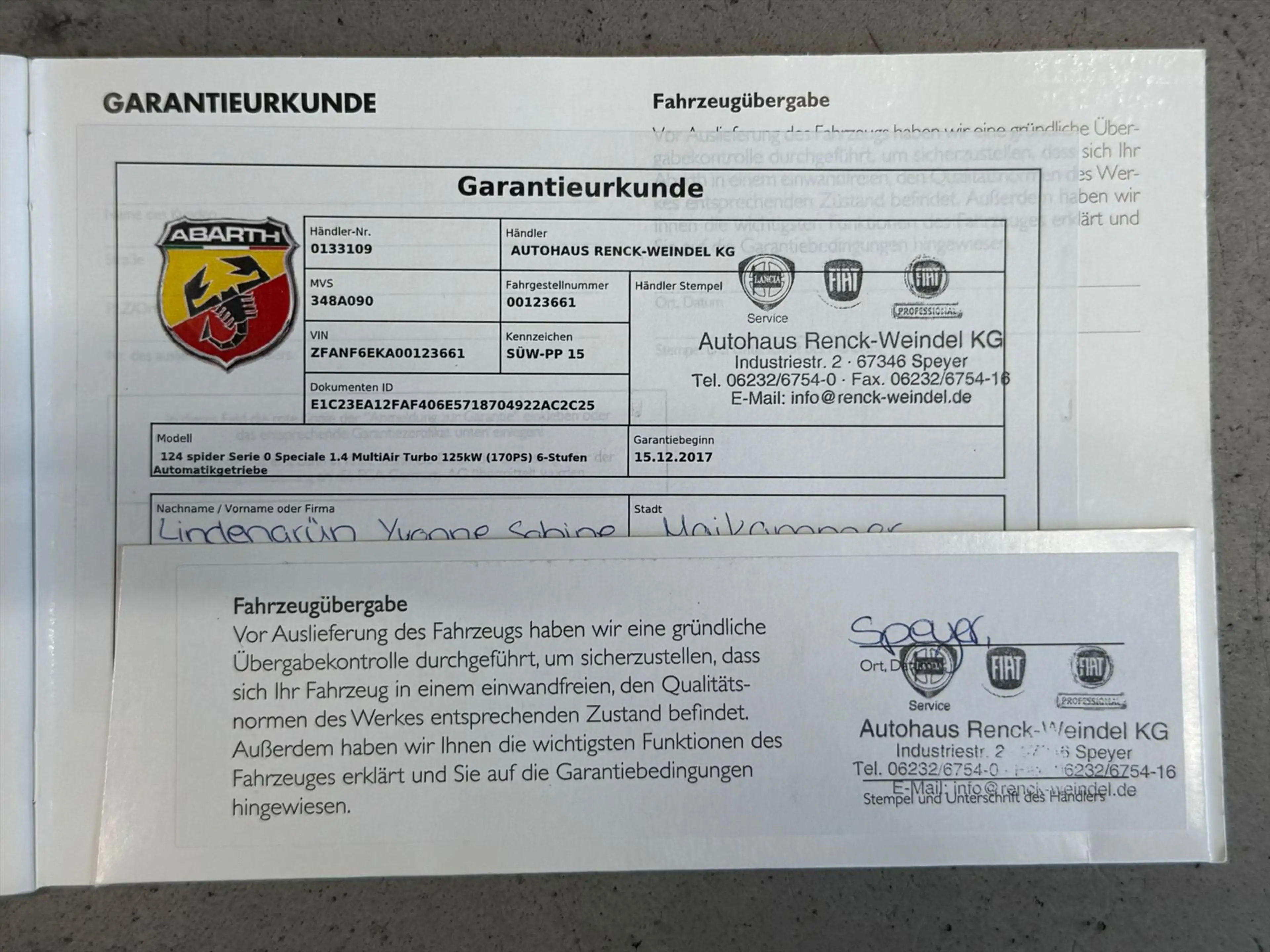 Abarth 124 Spider 1.4 MultiAir Turbo / Aut / 170pk / Record Monza ex — photo 44
