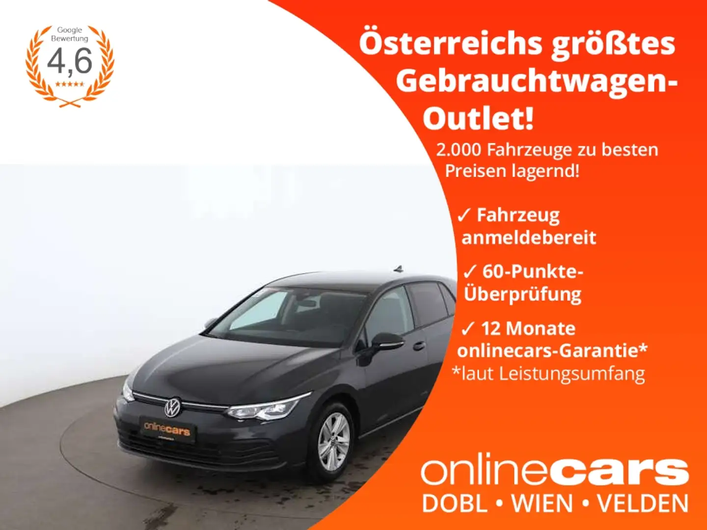 Volkswagen Golf VIII 1.5 TSI Life LED RADAR NAVI SITZHZG Grau - 1