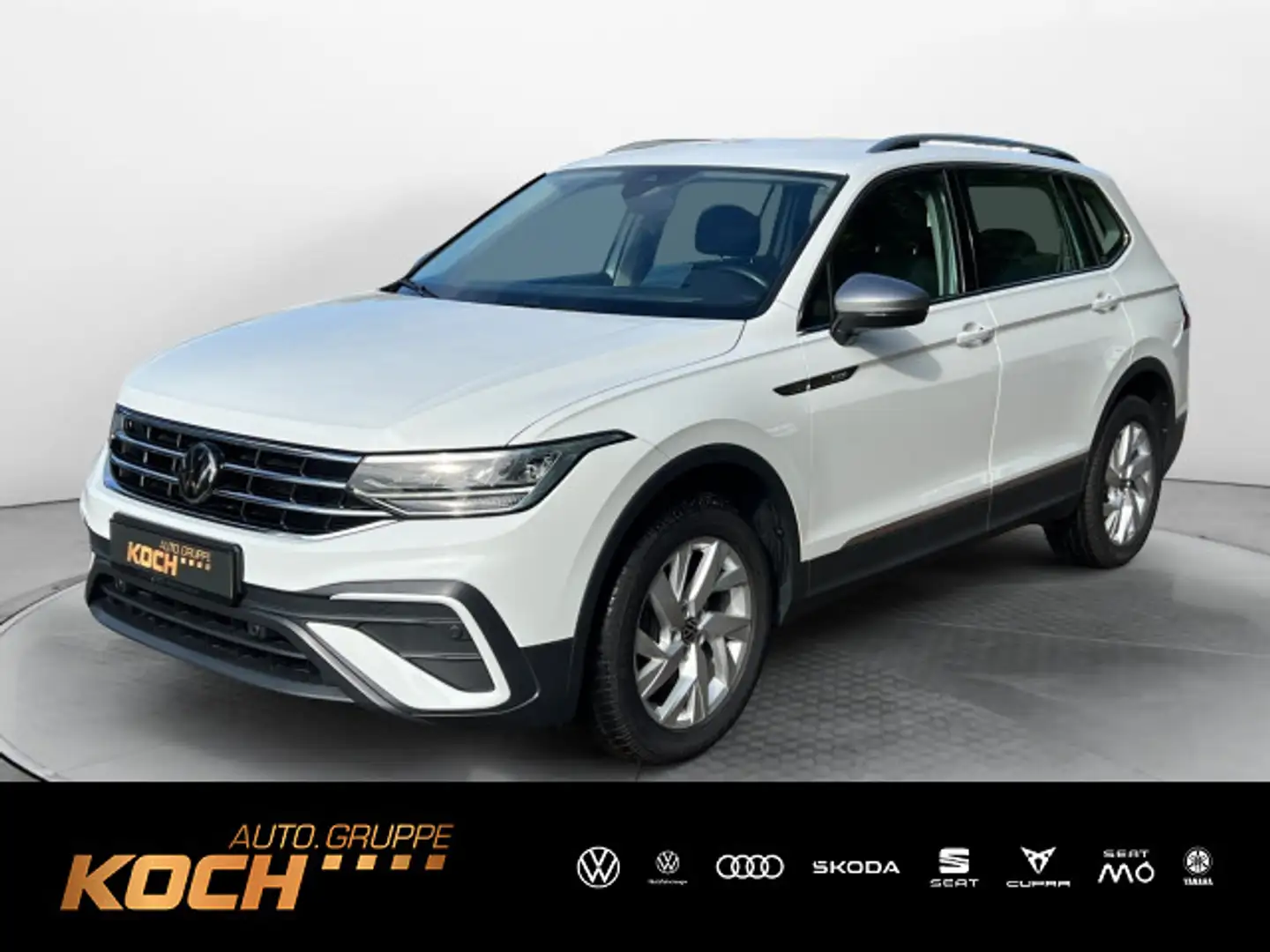 Volkswagen Tiguan Allspace 2.0TDI Life 4M DSG HUD NAVI AHK Weiß - 1