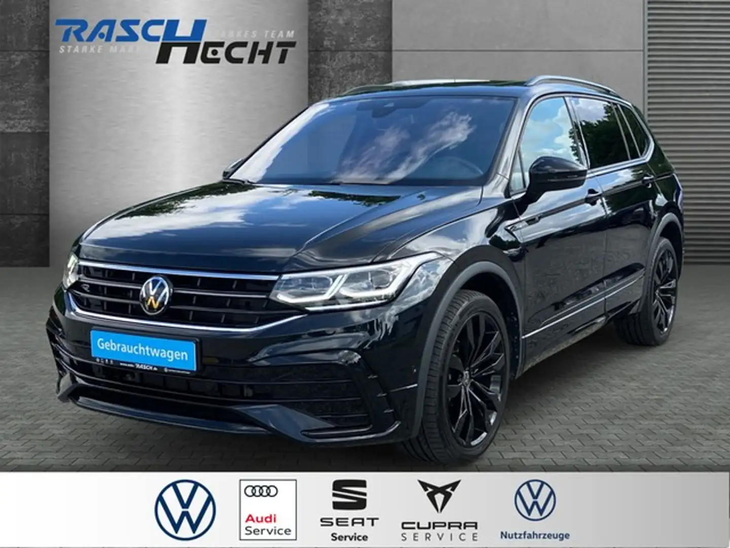 Volkswagen Tiguan Allspace R-Line 2.0 TSI DSG *NAVI*LED Schwarz - 1