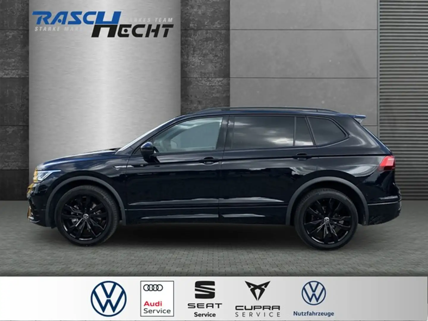 Volkswagen Tiguan Allspace R-Line 2.0 TSI DSG *NAVI*LED Schwarz - 2
