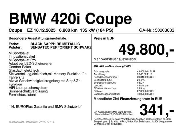 BMW 4 Series view 2