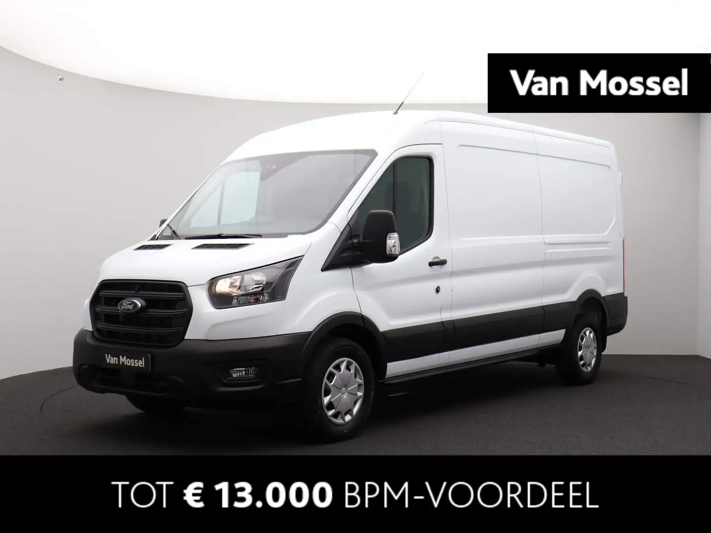 Ford Transit 350 2.0 TDCI L3H2 Trend Automaat 130 pk | Tussensc Wit - 1