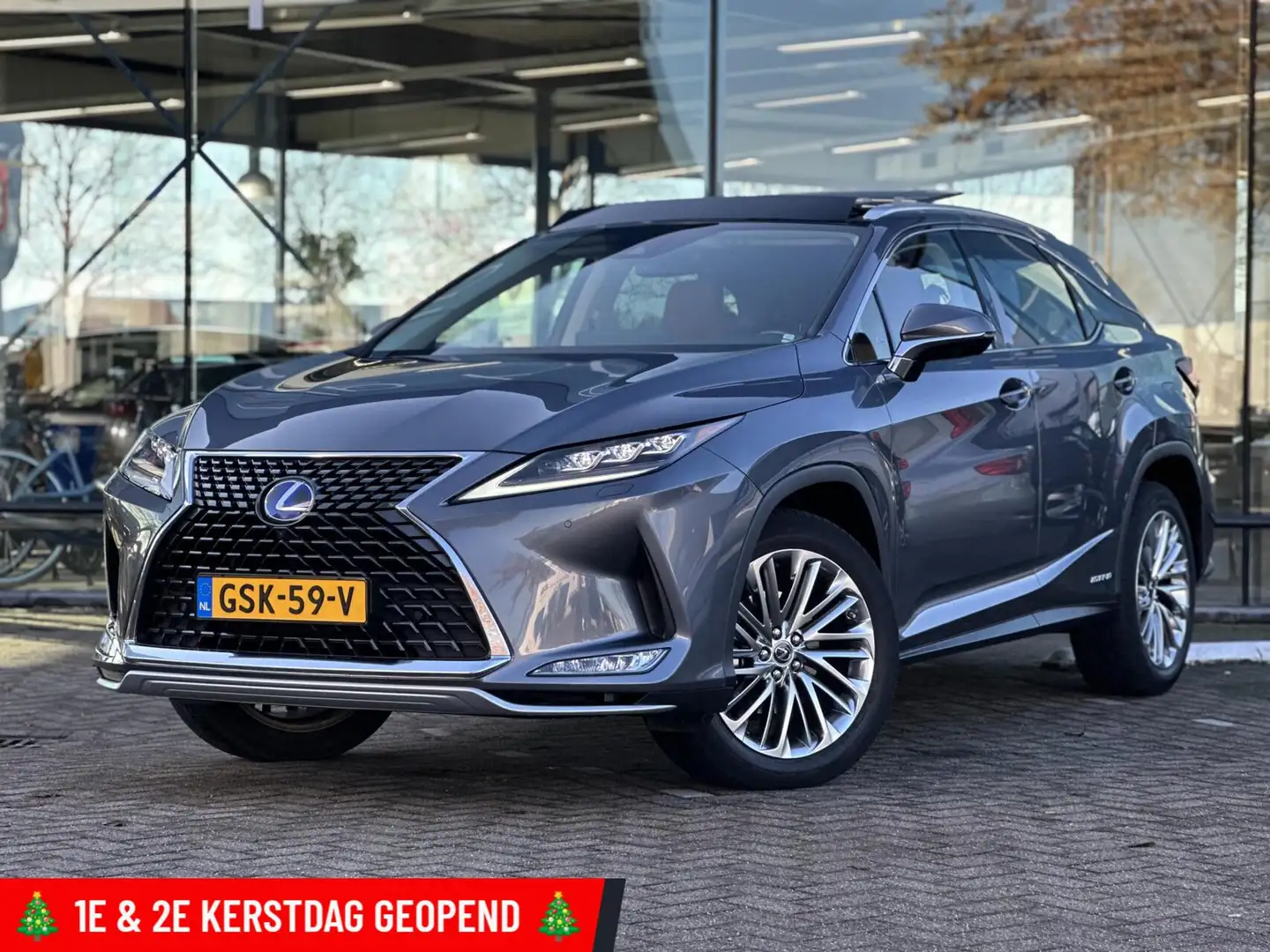 Lexus RX 450h AWD President Line Pano leder Navi Lmv Voll Grijs - 2
