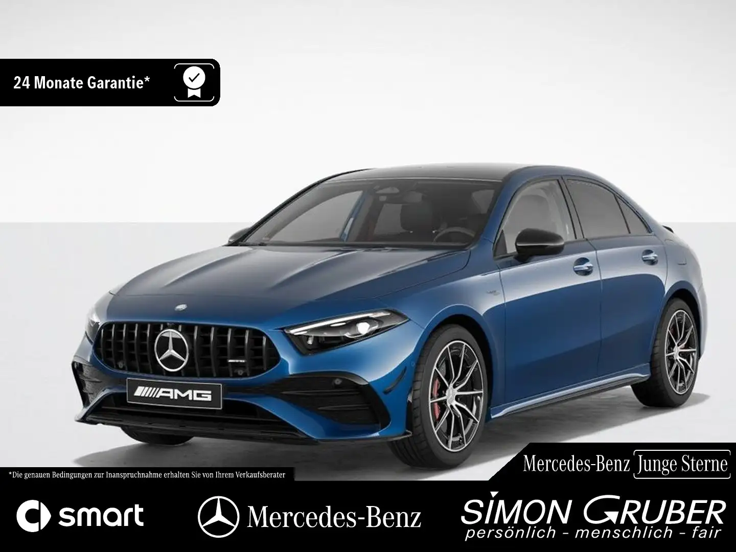 Mercedes-Benz A 35 AMG A 35 4M Limo AMG Night 2 Aero Pano HUD 360 Burm Bleu - 1