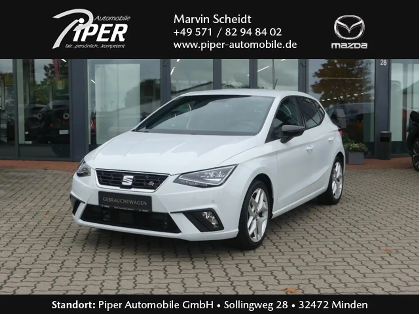 SEAT Ibiza 1.0 TSI FR OPF (EURO 6d) FR SHZ RFK Weiß - 1