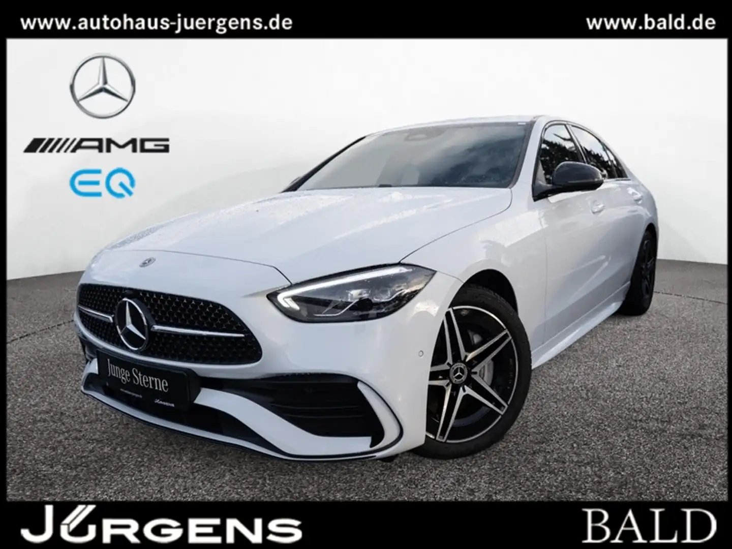 Mercedes-Benz C 180 AMG-Sport/LED/Cam/Night/Totw/Ambiente/18' Weiß - 1