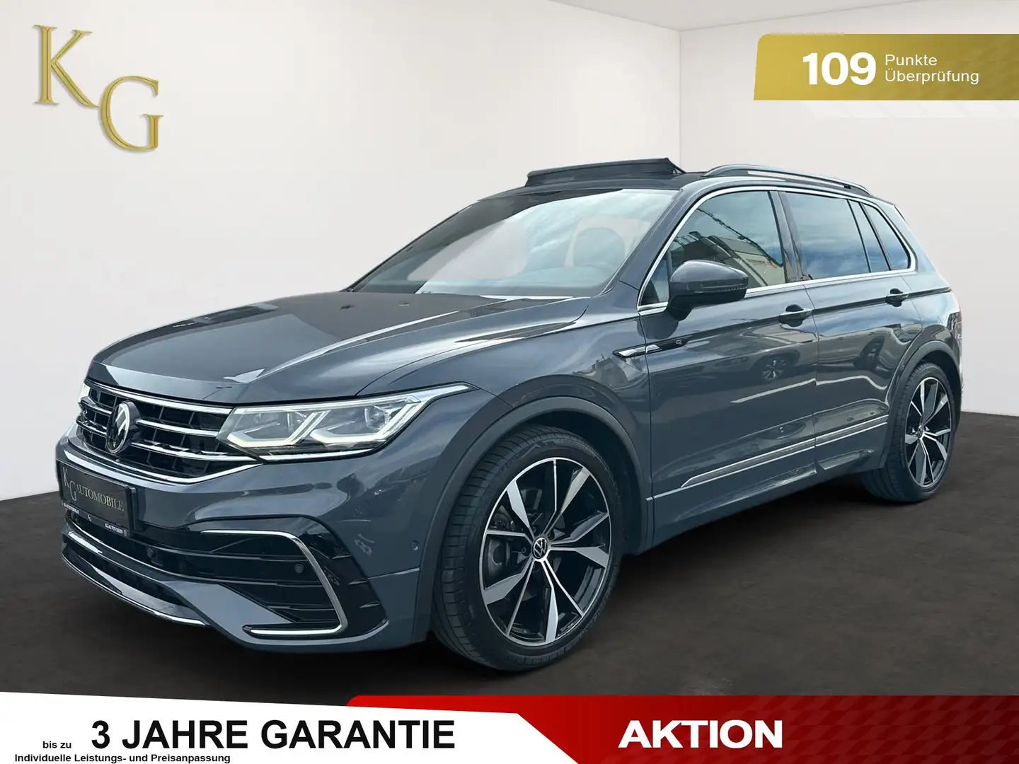 Volkswagen Tiguan 2,0 TDI R-Line 4Motion ab ca. 296€ monatlich Grau - 1