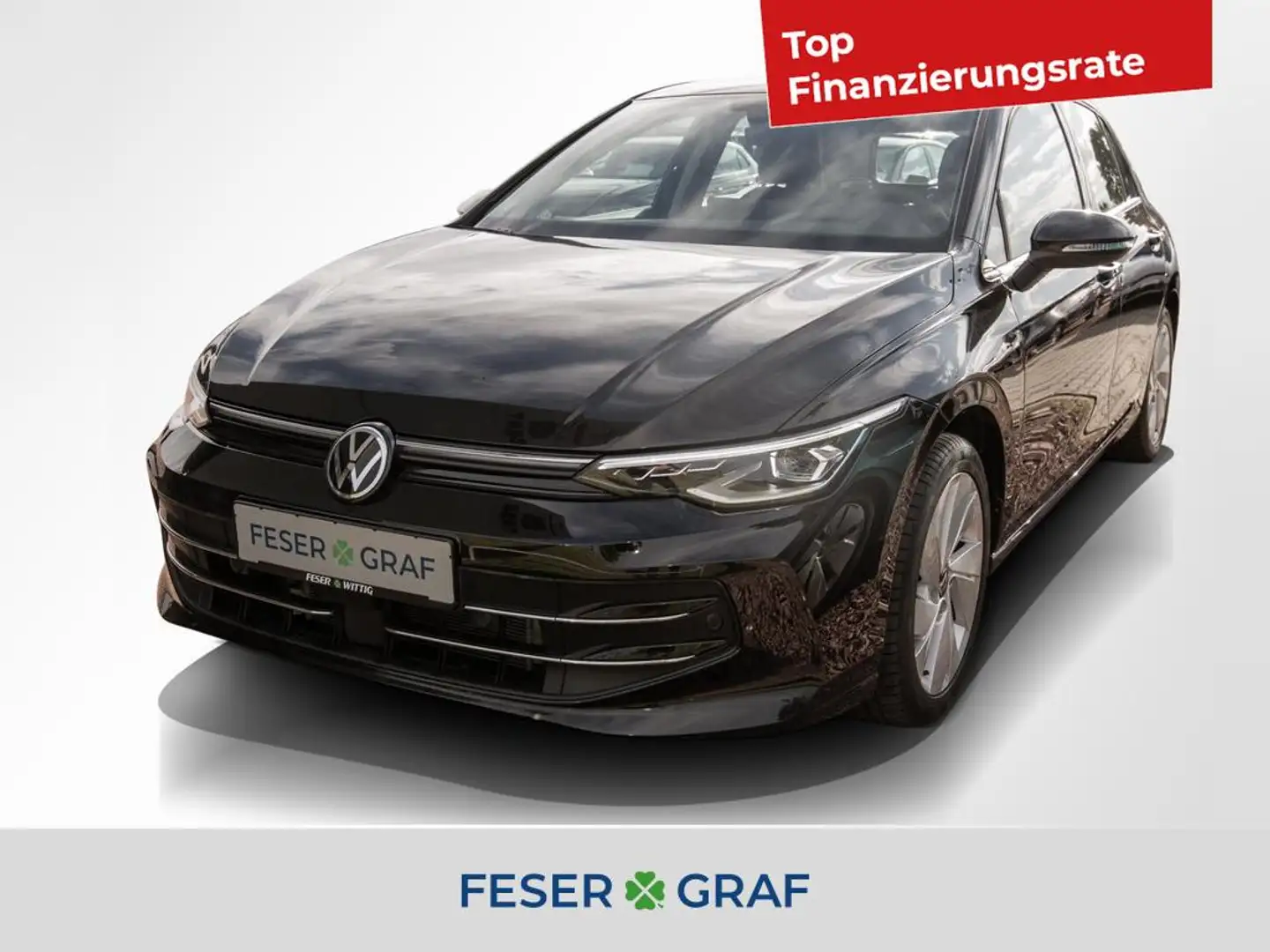 Volkswagen Golf VIII 1.5 eTSI Style DSG AHK/Matrix/HUD/Kamera Schwarz - 1