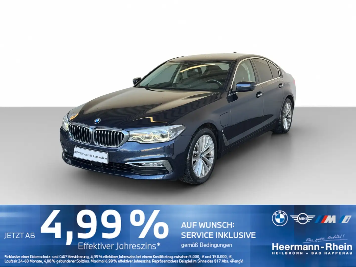 BMW 530 e Lim. Luxury Line NaviProf.HUD.ACC.LED.ParkA Bleu - 2