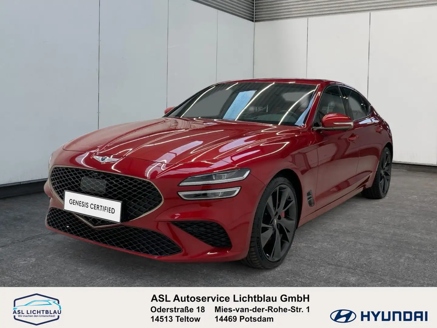 Genesis G70 2.0T RWD Sport Innovation Pack & Comfort Seat 2.0 Rojo - 1