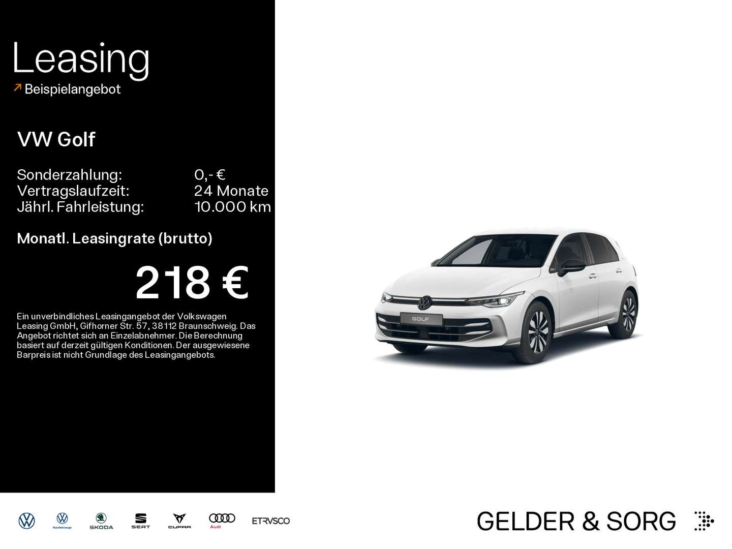 Volkswagen Golf nuo 478 €/ mėn Benzinas 2025m. Sedanas Automatinė