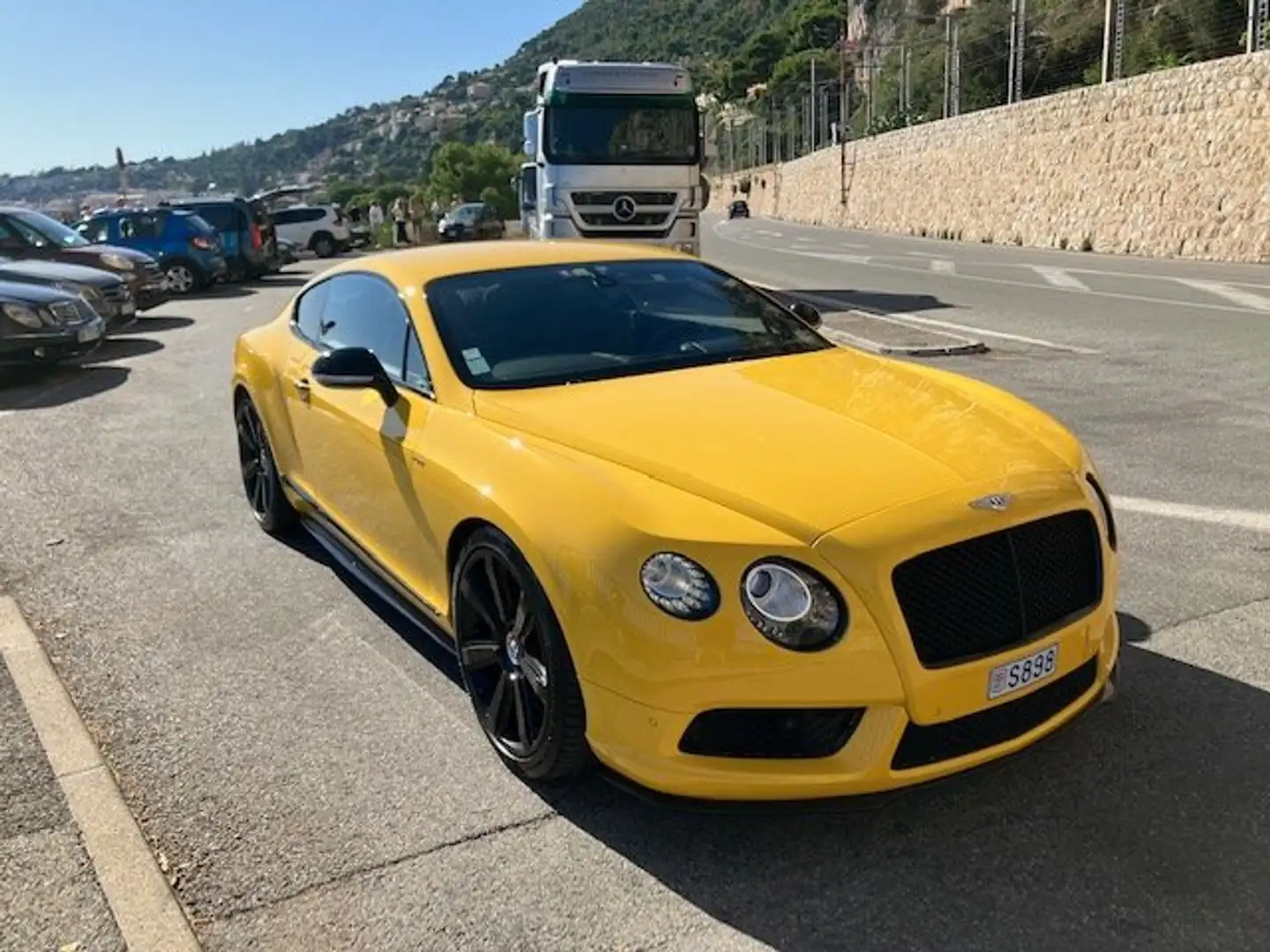 Bentley Continental GT V8S 4.0 528 ch Gelb - 2