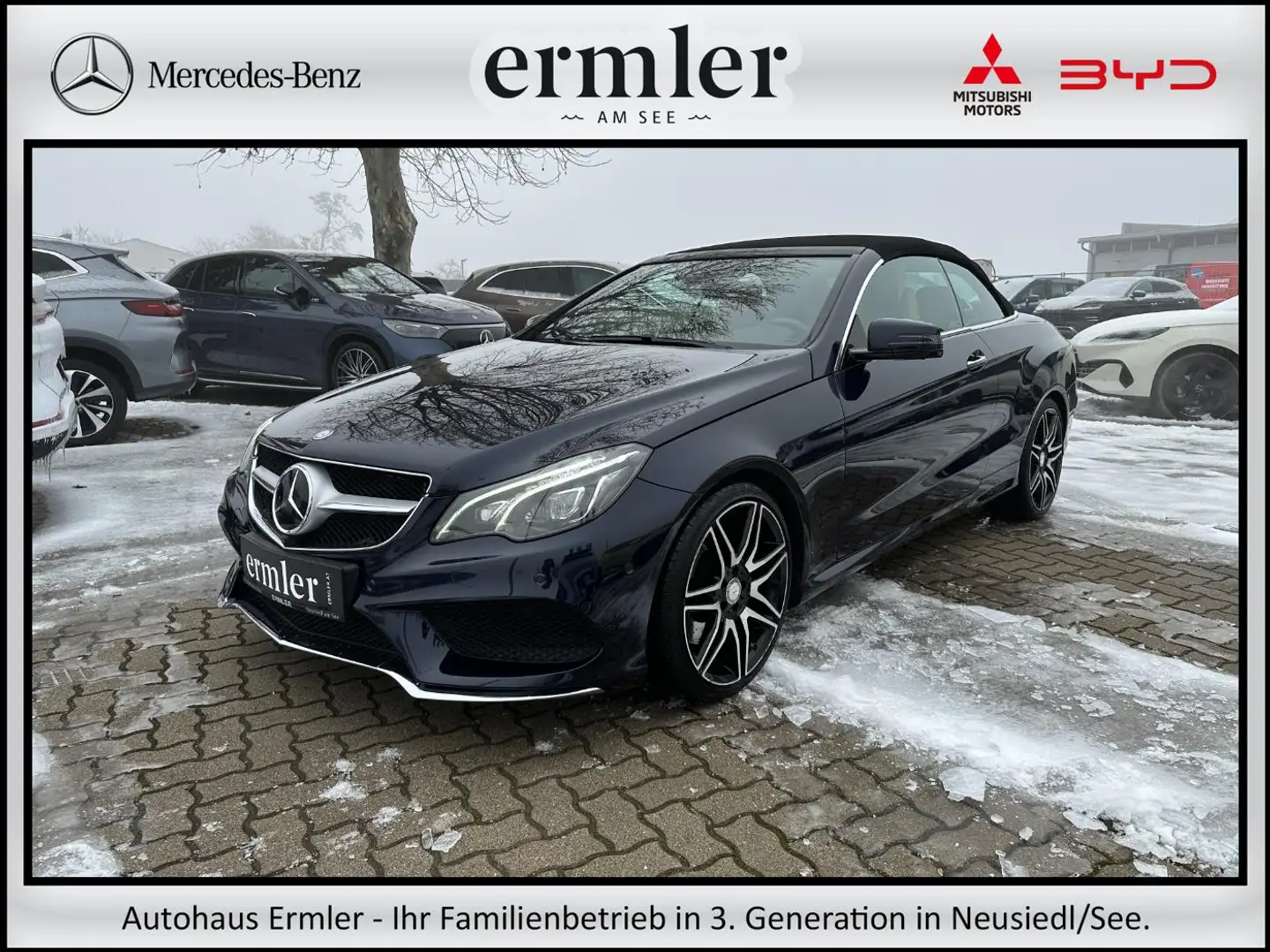 Mercedes-Benz E 400 Cabrio AMG Sitzklima LED Memory 360° Blau - 1