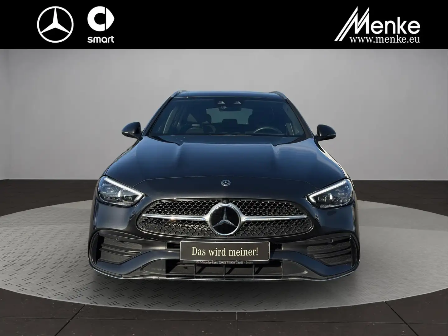 Mercedes-Benz C 300 d T-Mod AMG Distr+Memo+Digi+360+19er+AHK Gris - 2