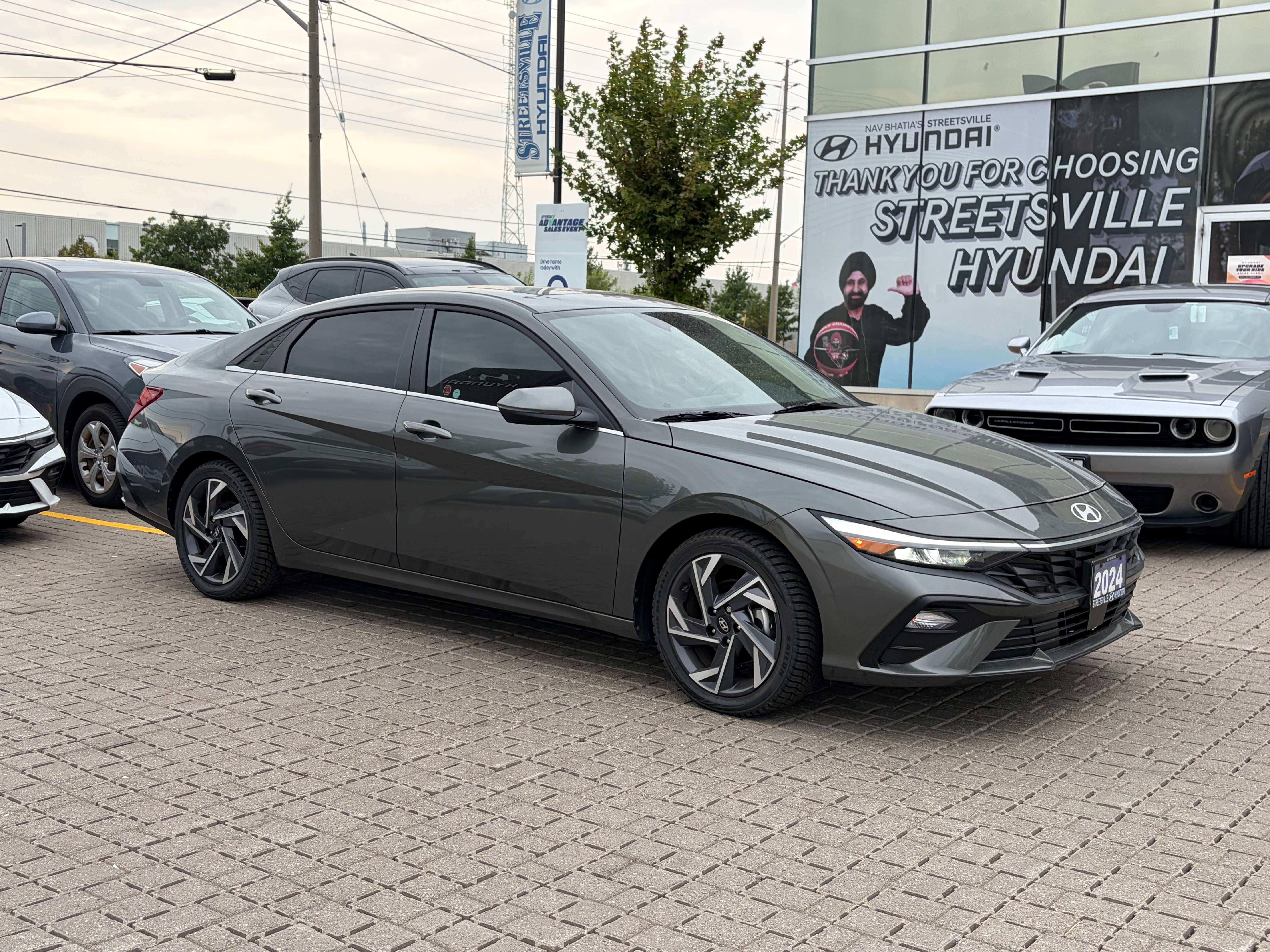 Gray 2025 Hyundai Elantra Hybrid Sedan  6-Speed Automatic