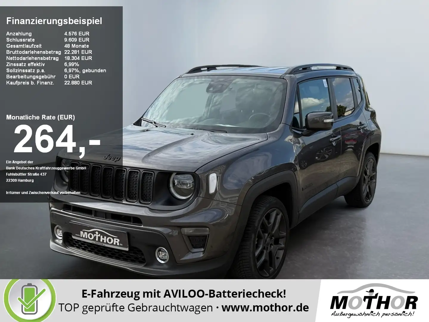 Jeep Renegade S 1.3 Plug-In-Hybrid 4xe ACC MATRIX Grau - 1