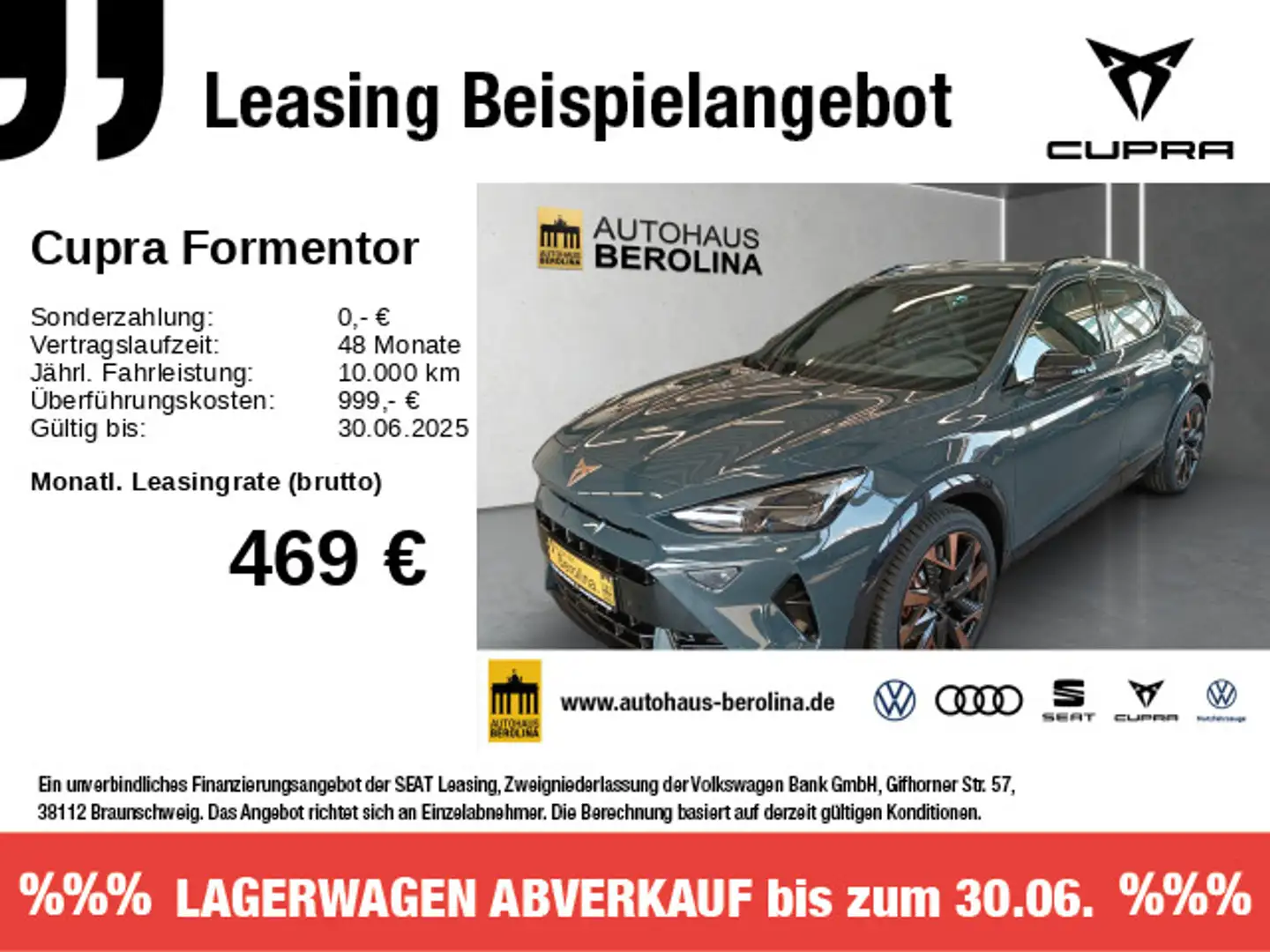 CUPRA Formentor 2.0 TSI 4D VZ Extreme DSG *PANO*AHK* Bleu - 1