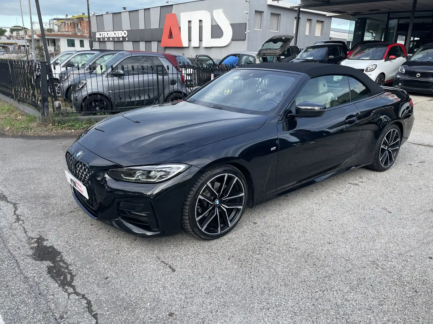 BMW 420 420d Cabrio mhev 48V Msport auto Nero - 1