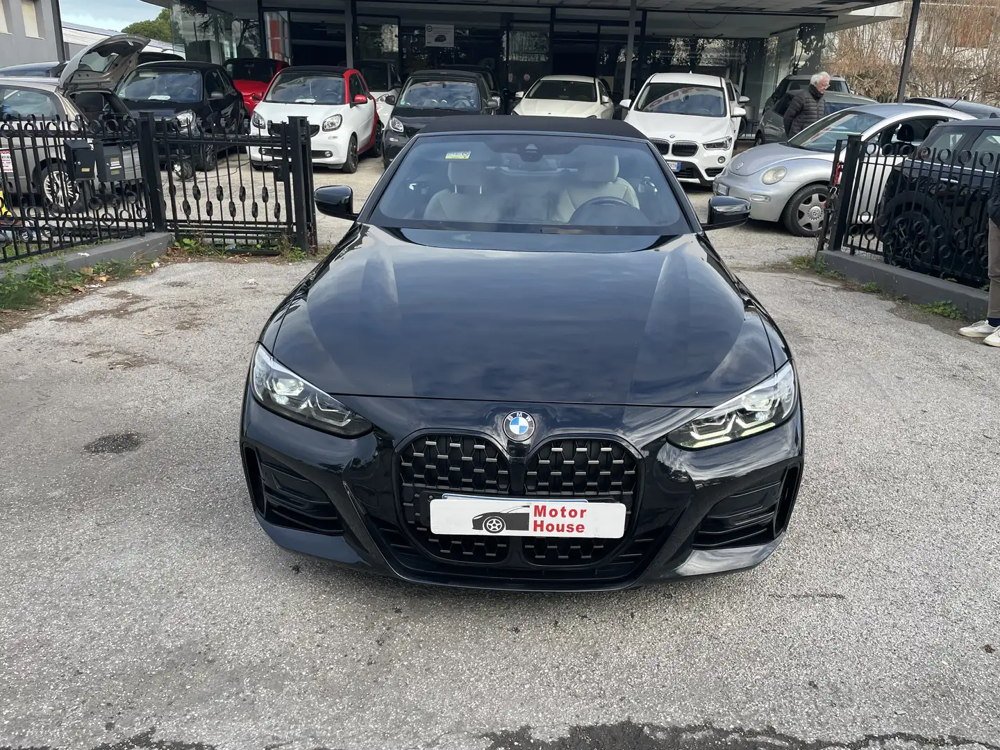 BMW 420 420d Cabrio mhev 48V Msport auto Nero - 2