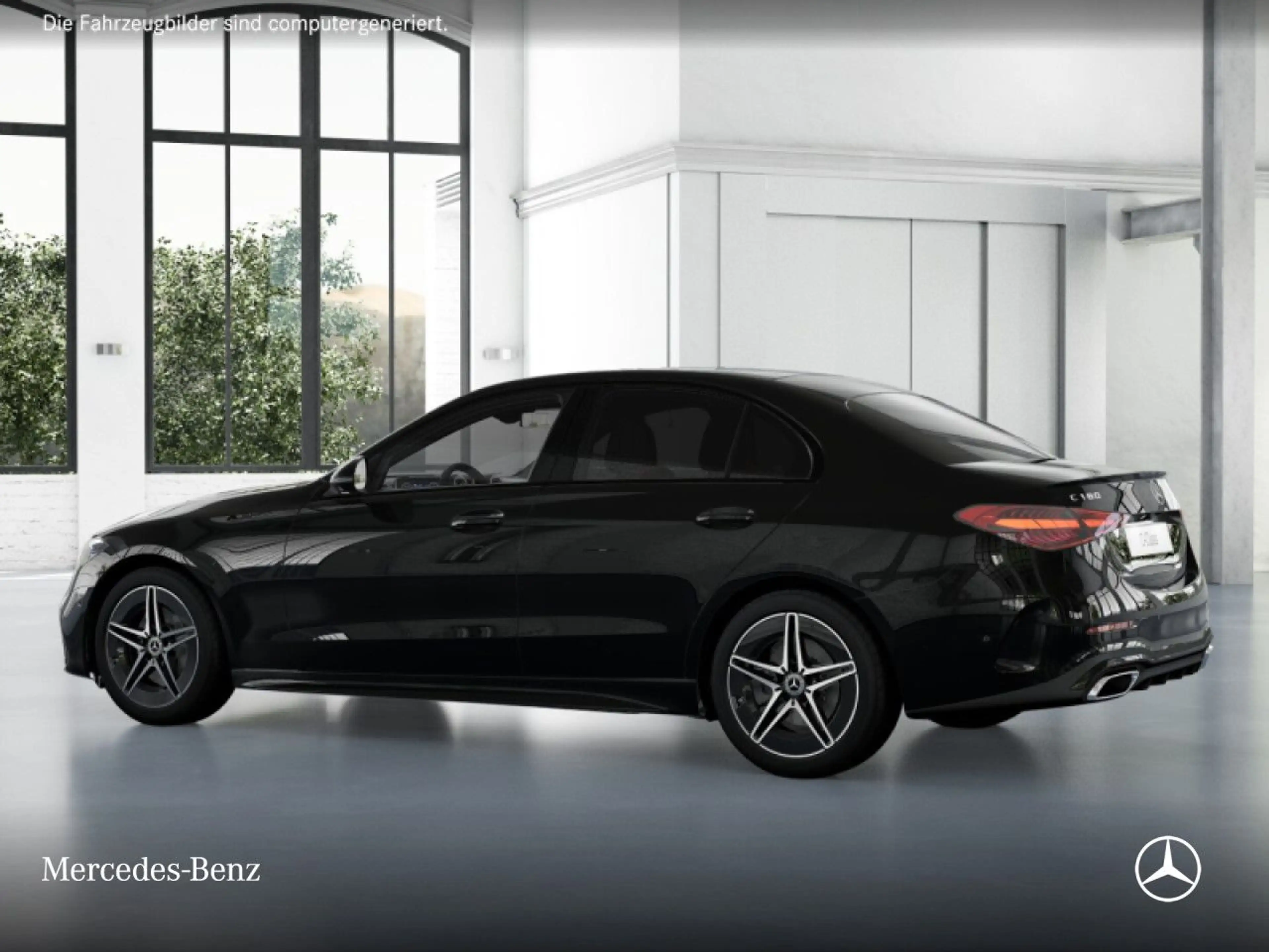 Mercedes-Benz C 180 AMG+NIGHT+PANO+360+LED+TOTW+KEYLESS+9G — photo 14