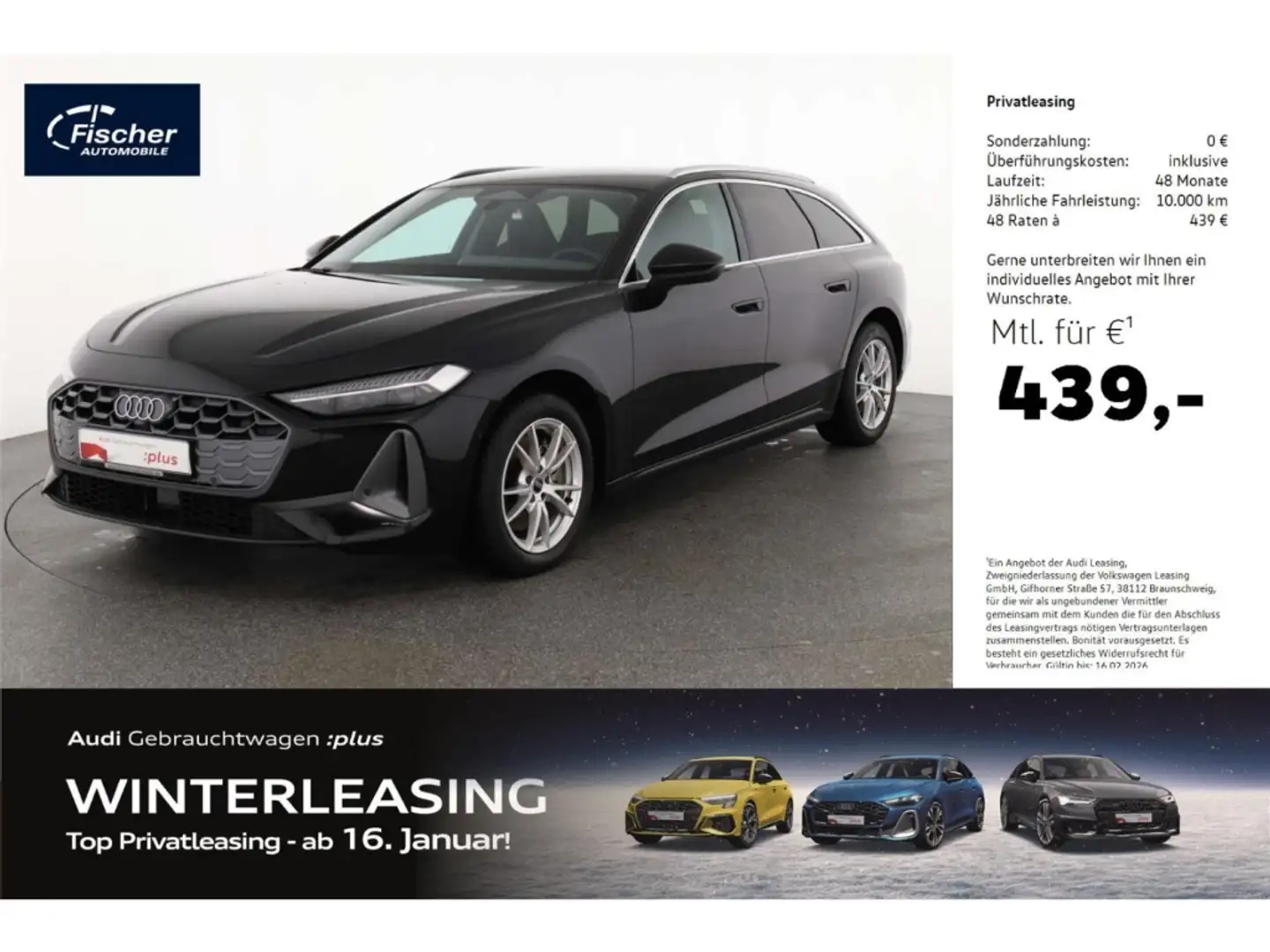 Audi A5 Avant TDI advanced AHK/RFK/LED+/ele.Sitze Schwarz - 1