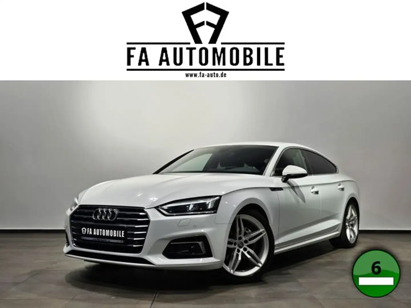 Audi A5 Sportback 40 TDI S Line Matrix Navi Leder 19" Weiß - 1