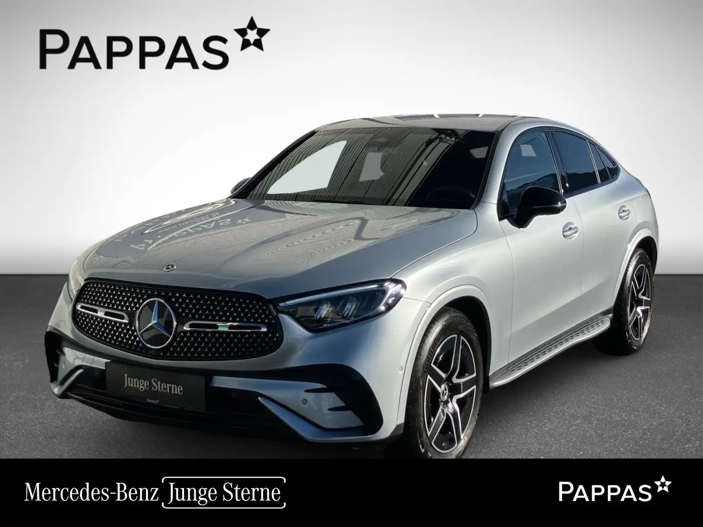 Mercedes-Benz GLC 220 d 4MATIC Coupé AMG-Plus, LED-HPS, Anhängevorr., Me Silber - 1