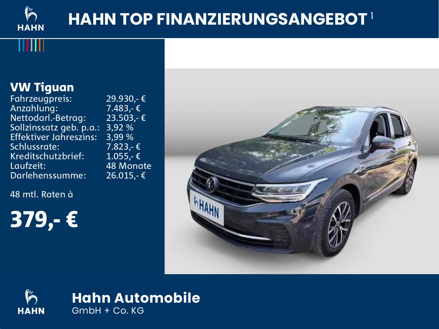 Volkswagen Tiguan 2.0 TDI DSG Life LED Navi CAM Standheiz Grau - 2