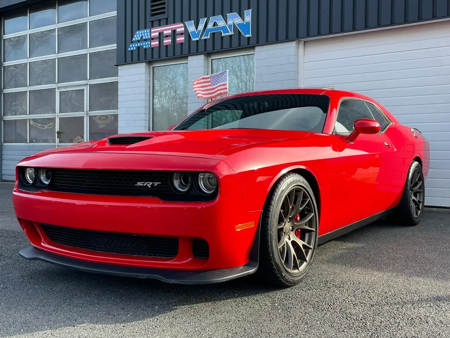 Dodge Challenger HELLCAT Schiebed. HarmanKardon MwSt. Rood - 1