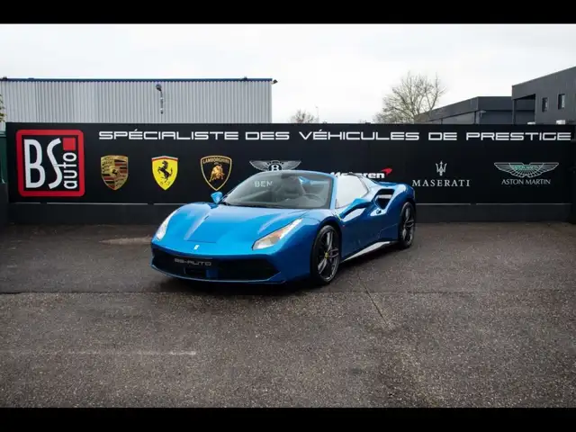 Ferrari 488 - V8 3.9l bi-turbo - 670ch - BLU CORSA !