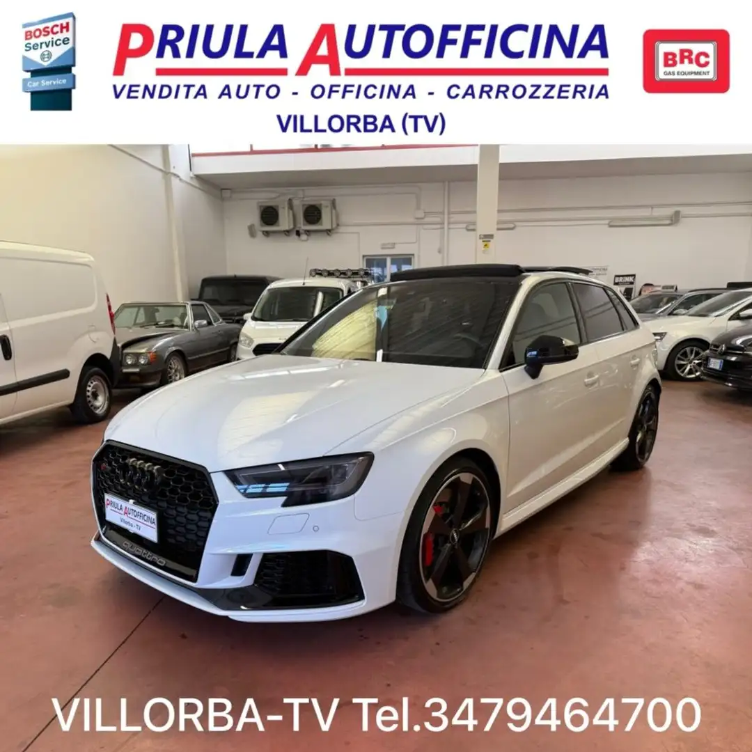 Audi RS 3 SPB Pelle*Tetto*Radar 19.900km Bianco - 1