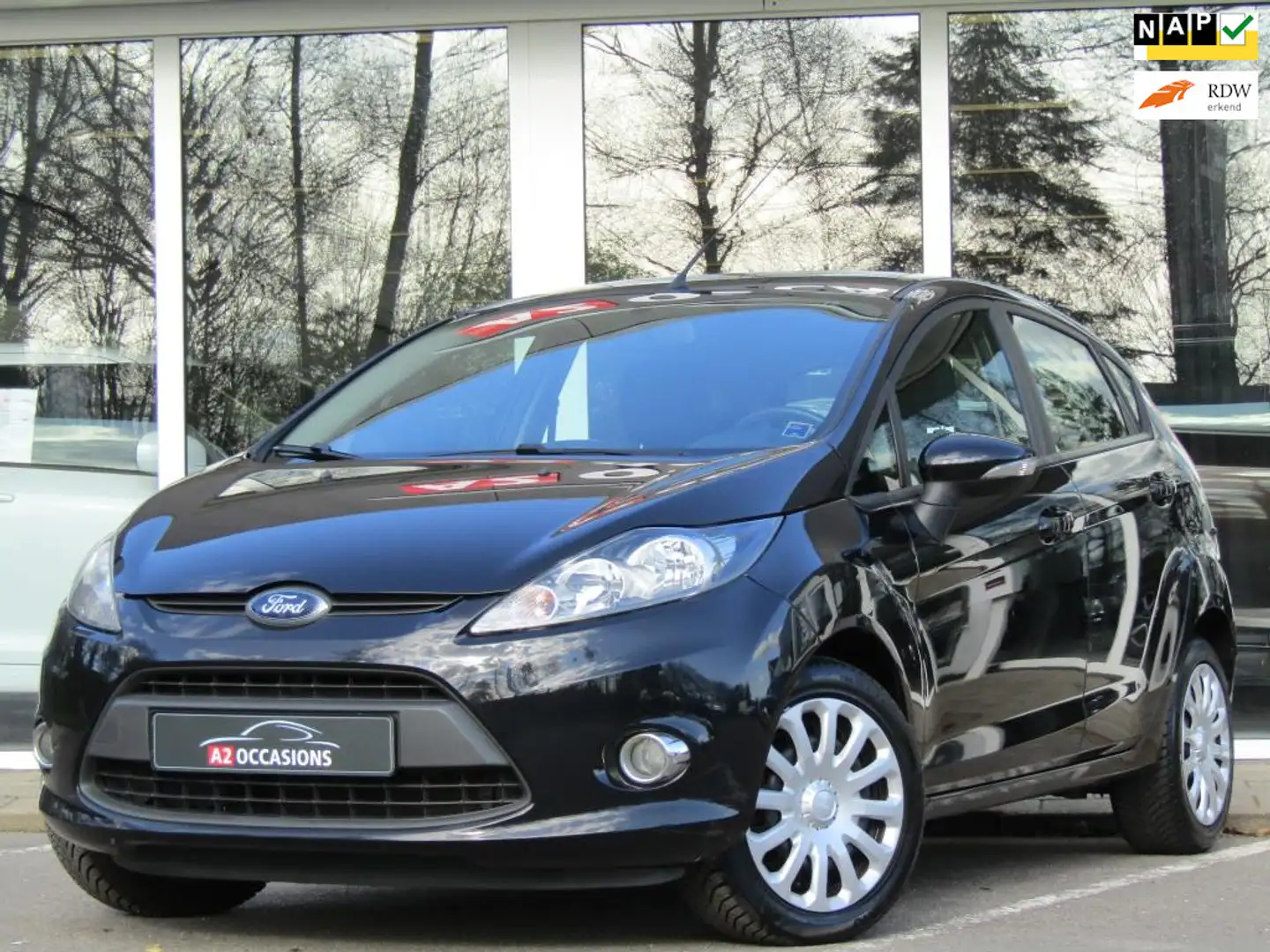 Ford Fiesta 1.25 4 Cilinder 82pk Nwe Dis.riem/Airco/Stoelverw/ Schwarz - 1