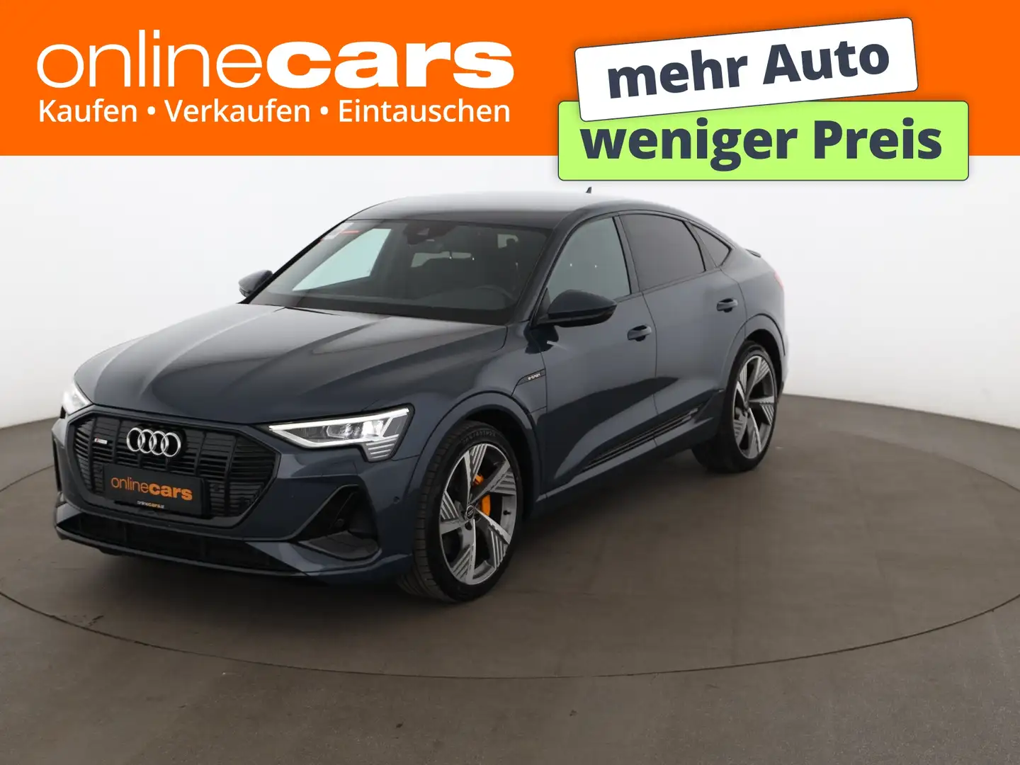 Audi e-tron Sportback 55 quattro S-Line Aut LED LEDER Blau - 1