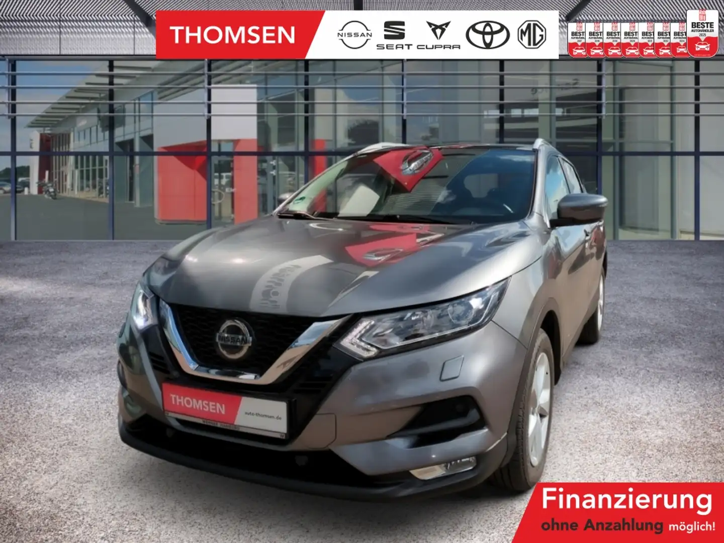 Nissan Qashqai 1.3 DIG-T Acenta Navi PDC SpurH Kam. Pano Grijs - 1