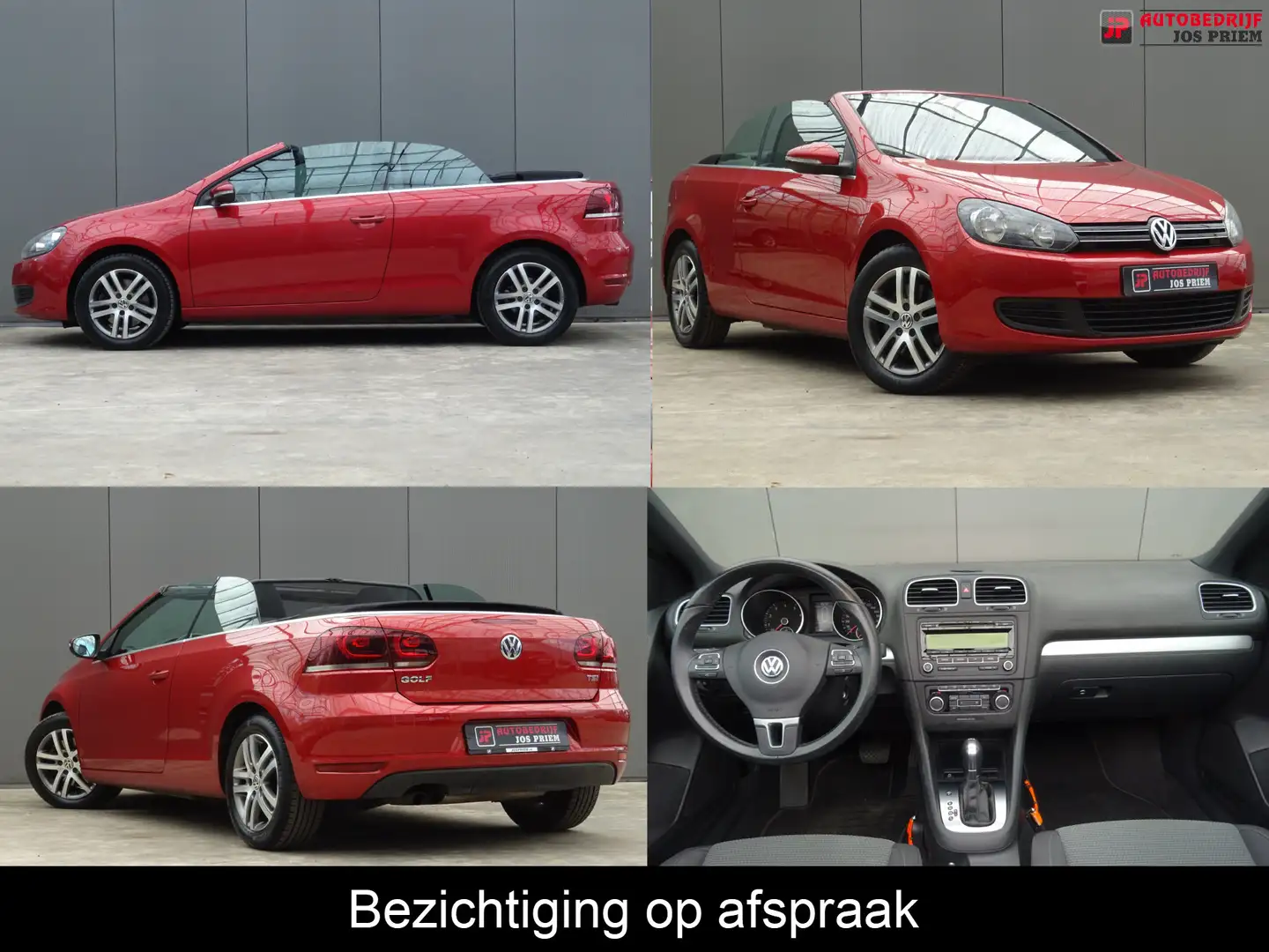 Volkswagen Golf Cabriolet 1.4 TSI * DEALER ONDERH. *  ECC !! Rojo - 1
